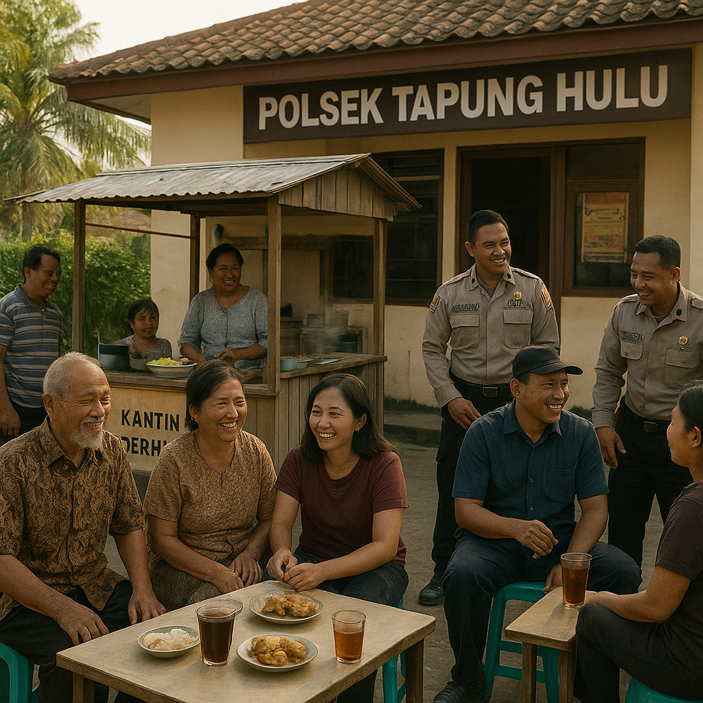 Kesederhanaan yang Menyentuh: Kantin Sederhana Polsek Tapung Hulu Jadi Tempat Bercengkerama