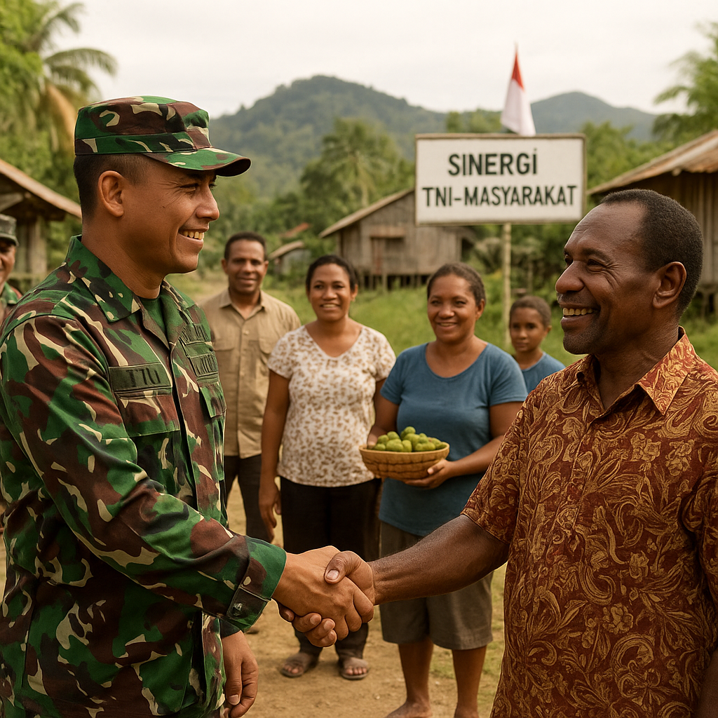 Sinergi TNI-Masyarakat Perkuat Keamanan di Papua Barat Daya