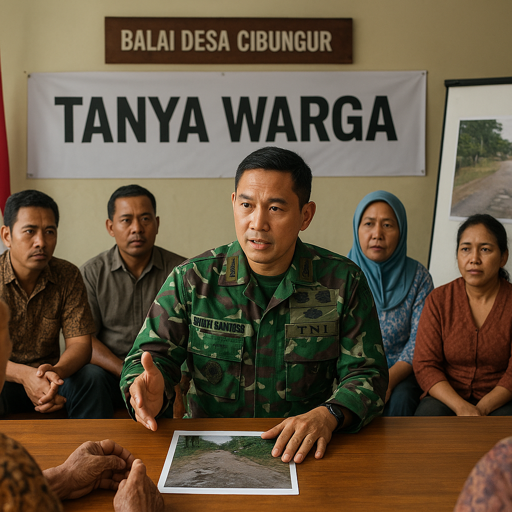Tanya Warga: 'Kapan Jalan Desa Kami Diperbaiki?' – Komandan Satgas TNI Beri Jawaban Langsung