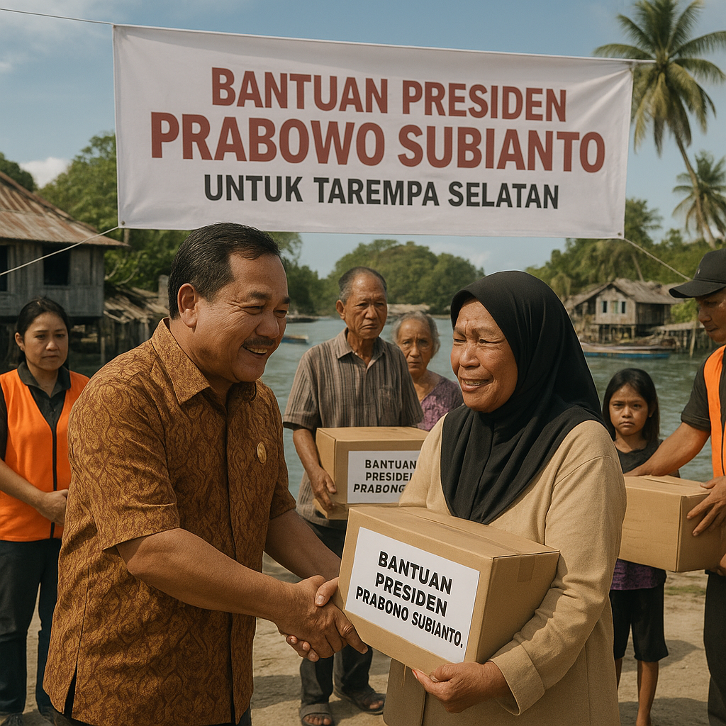 Haru dan Rasa Syukur di Tarempa Selatan: Bantuan Presiden Tiba di Tengah Rindu Kedatangan