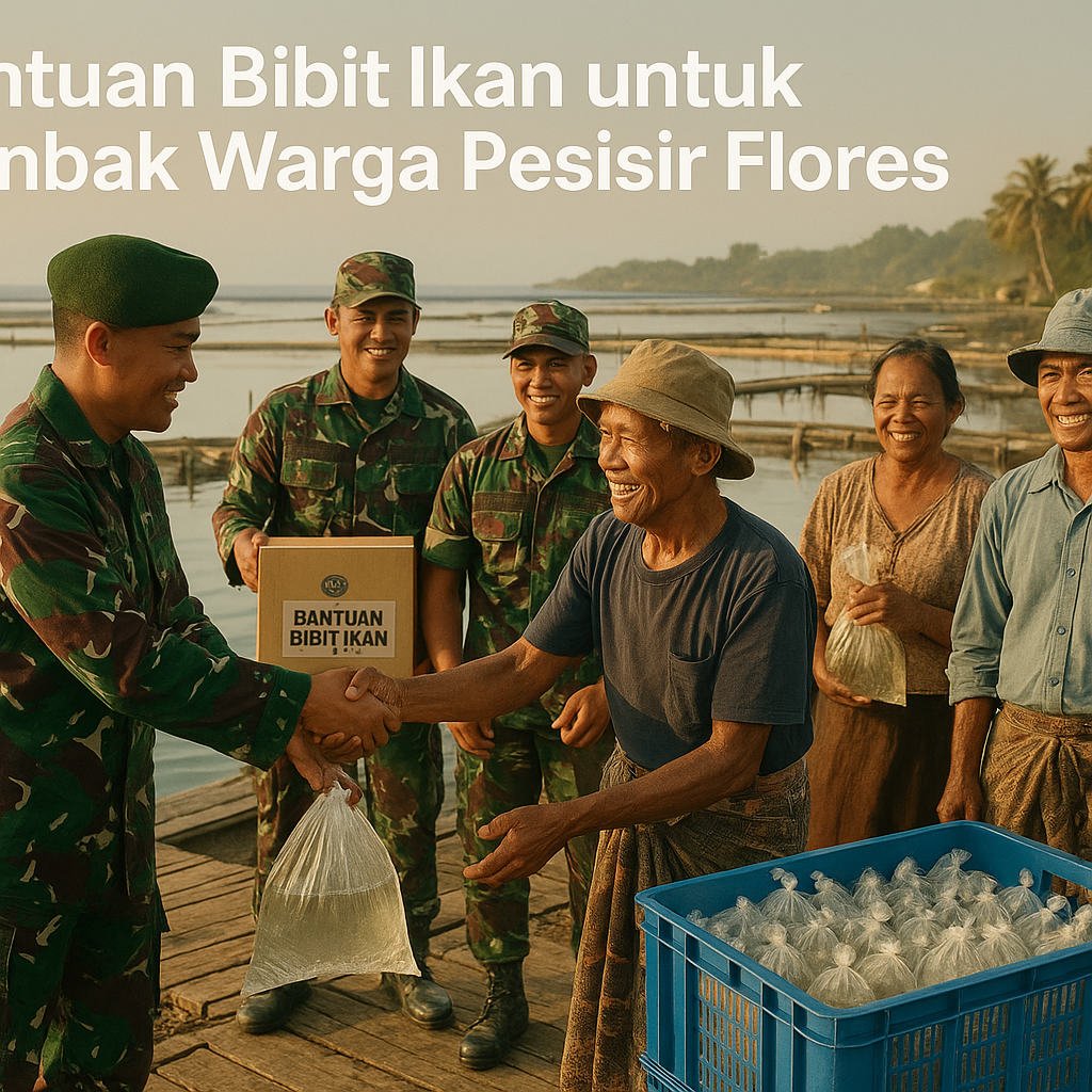 Bantuan Bibit Ikan untuk Tambak Warga Pesisir Flores