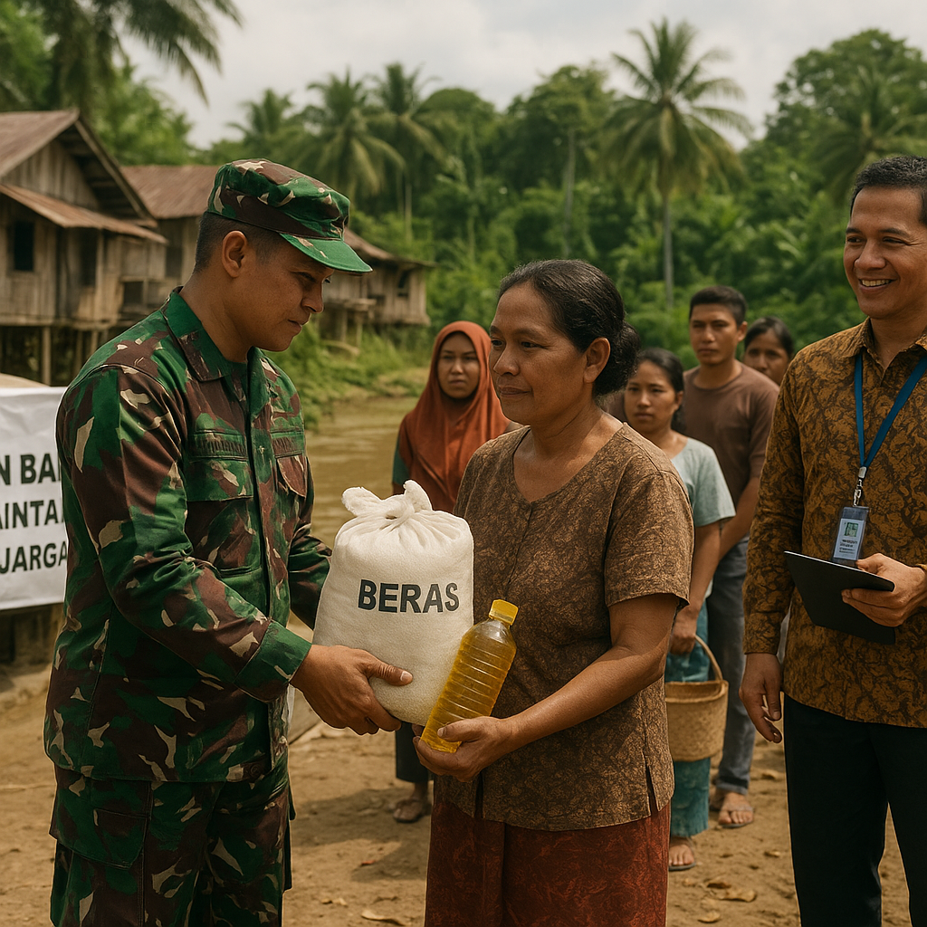 Pemerintah Salurkan Bantuan Sembako untuk 5.000 Keluarga di Perbatasan Kalimantan