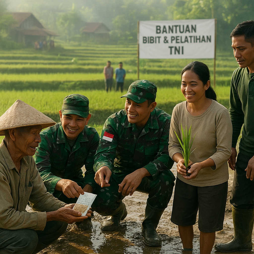 Bantuan Bibit dan Pelatihan Pertanian dari TNI Dongkrak Hasil Panen Petani Kecil