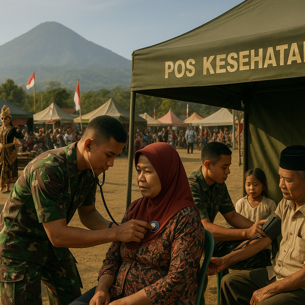 Kilas Pelosok: Festival Budaya Desa Nanjo, Dipadukan dengan Penyuluhan Kesehatan dari Tim TNI