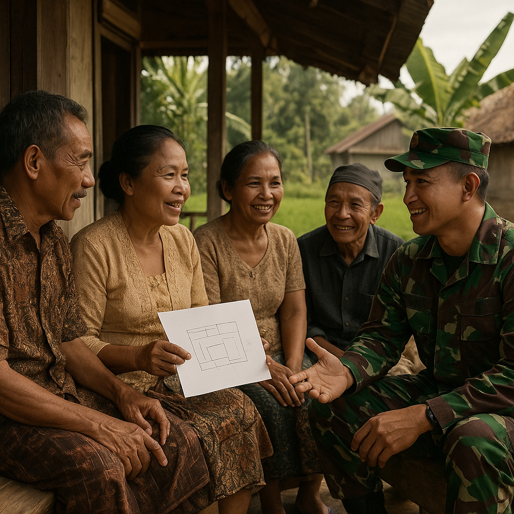 Warga Desa Tapian Nauli Rindu Pembangunan Pasar Tani, Aspirasi Disampaikan ke Bintara Pembina Desa