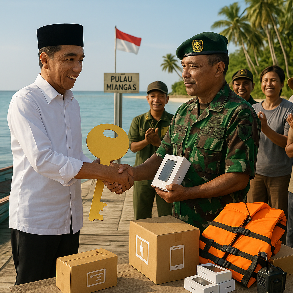 Hadiah Hangat dari Presiden untuk Para Penjaga Perbatasan di Miangas