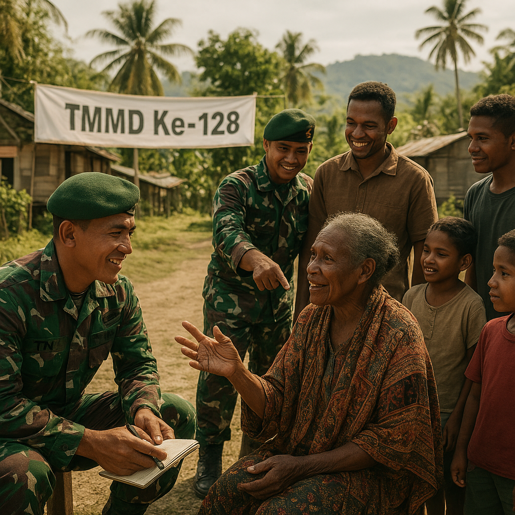 Aspirasi Warga Jadi Penyemangat Satgas TMMD Ke-128: Pererat Kebersamaan TNI dan Masyarakat di Manokwari Utara