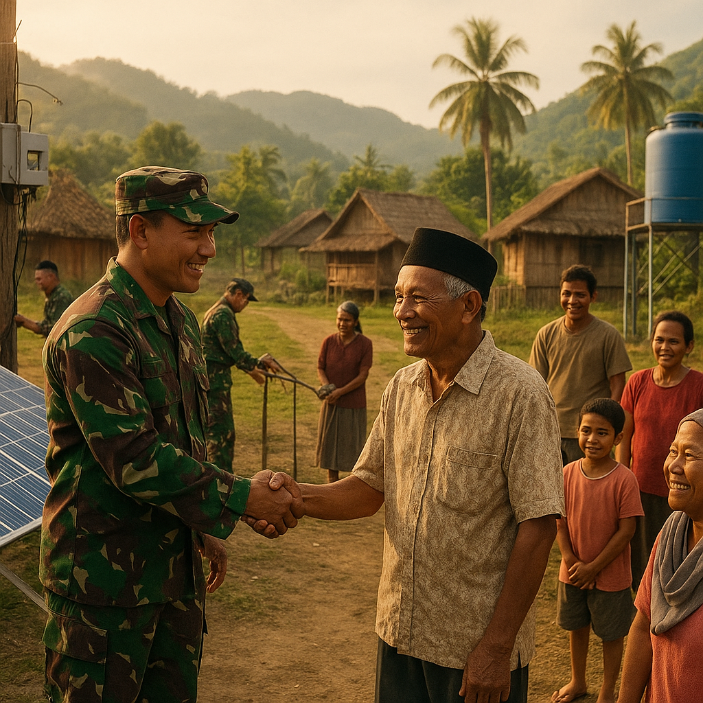 Bantuan TNI untuk Desa Terpencil: Dari Listrik sampai Air Bersih