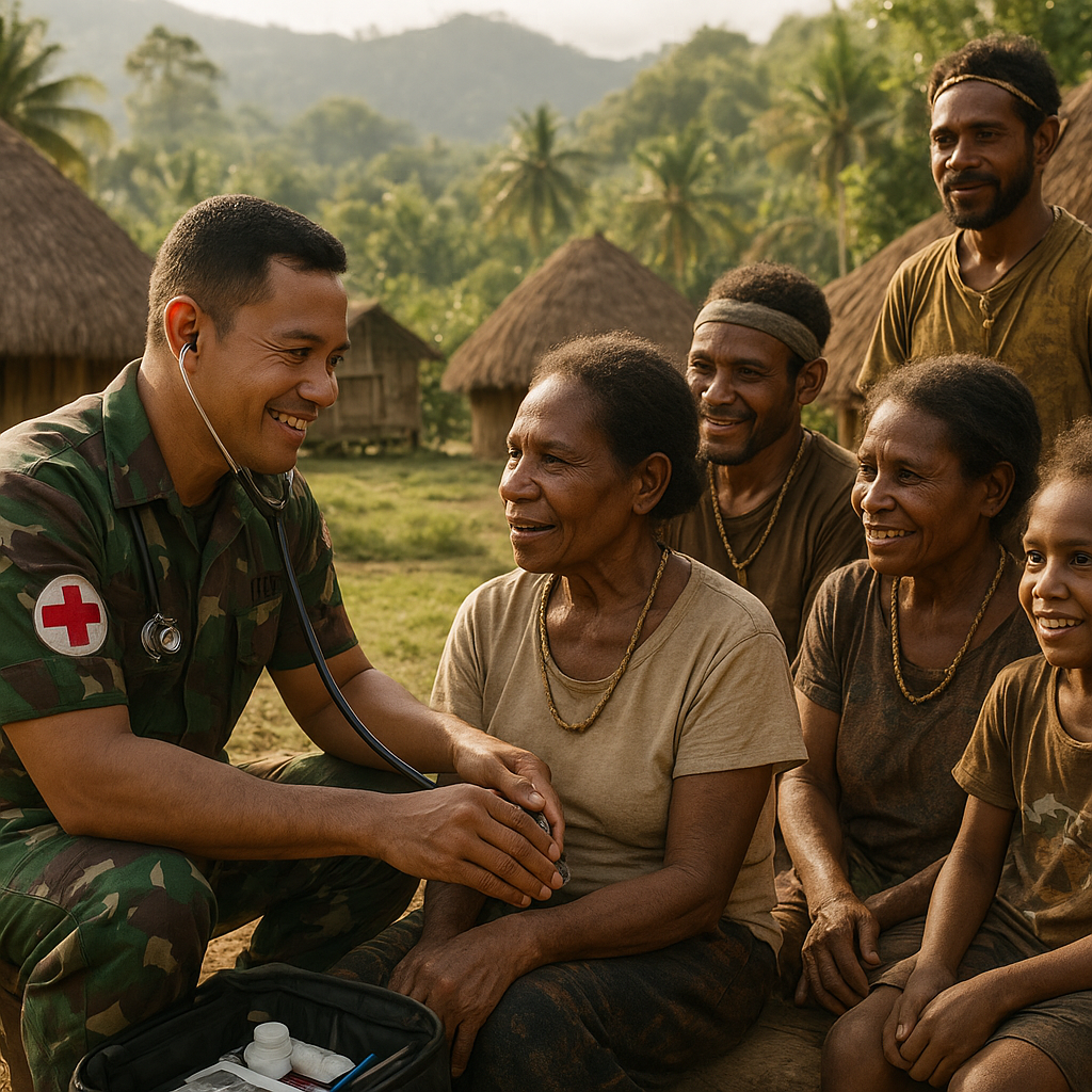 Kisah Dokter TNI yang Jadi 'Dokter Keliling' di Kampung Adat Papua