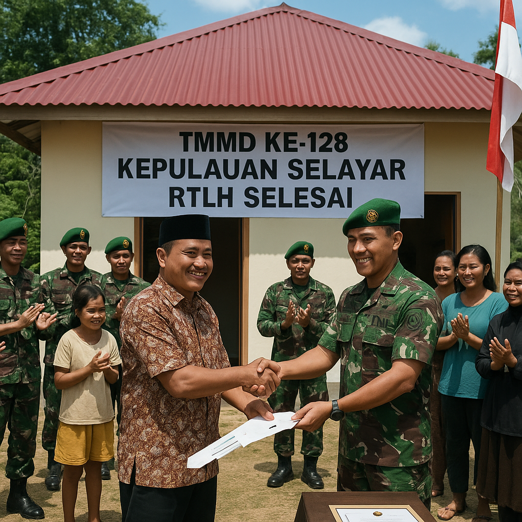 Kepala Desa Kahu-Kahu Apresiasi TMMD, Program RTLH Rampung Tepat Waktu