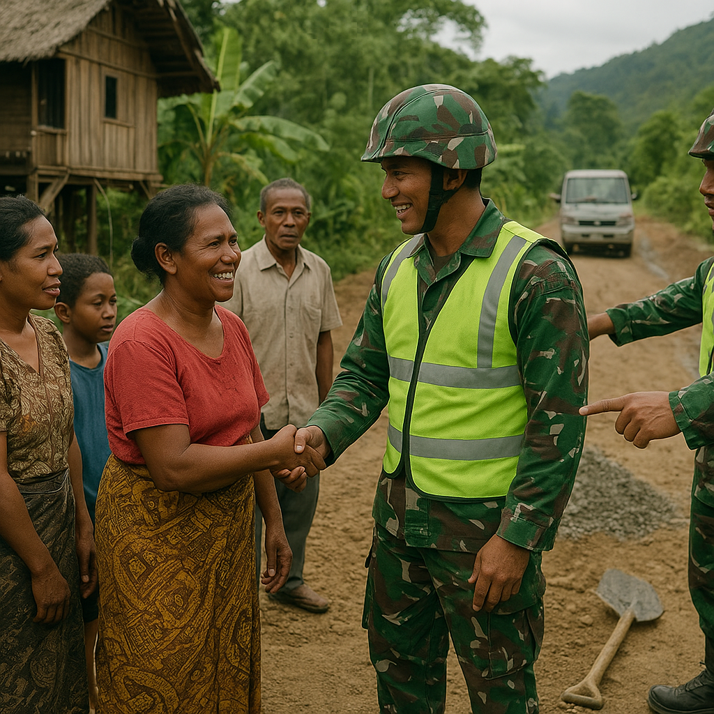 Aspirasi Warga Tanah Rubah Menyemangati Prajurit TMMD di Manokwari