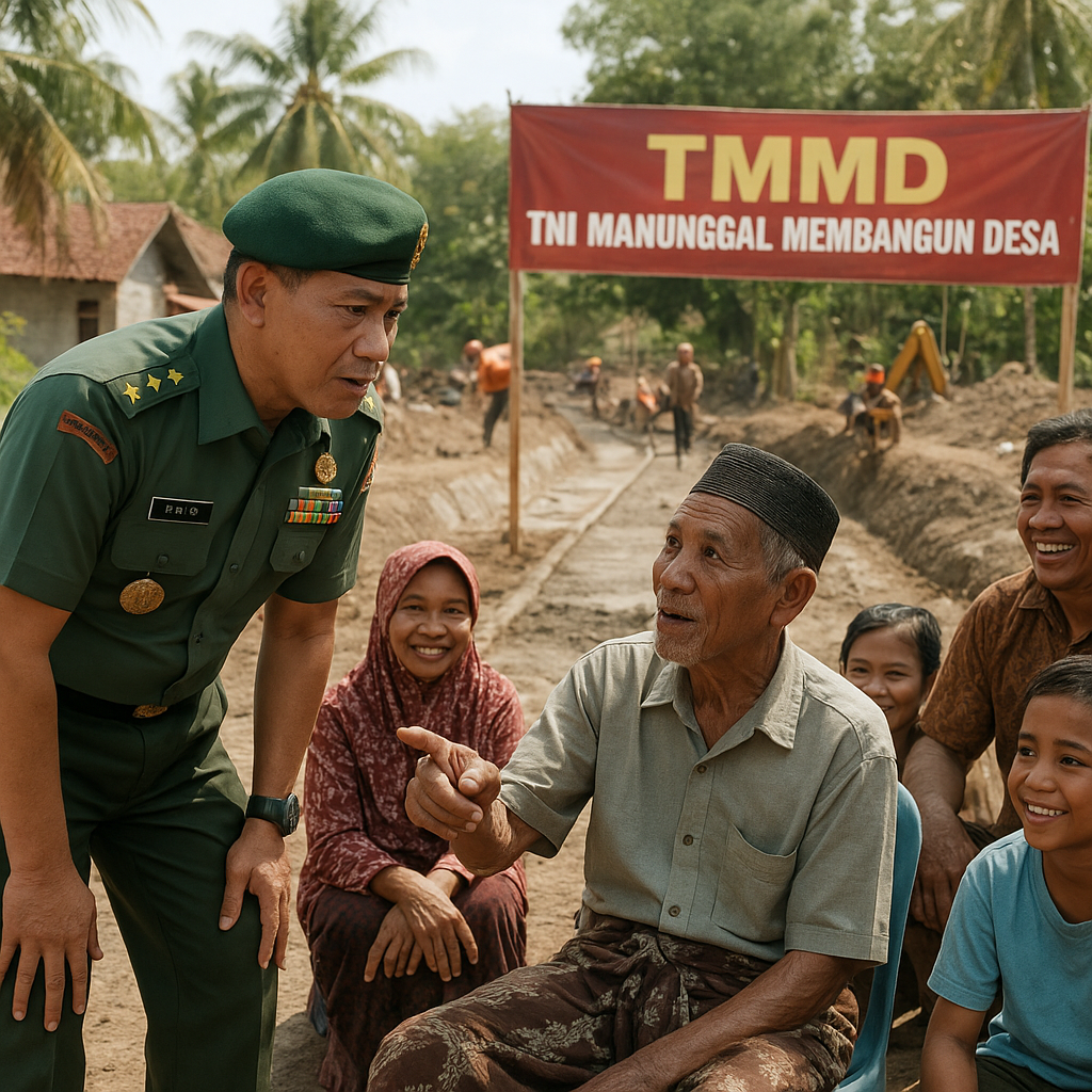 Dandim Bangkalan Tinjau TMMD, Pastikan Pembangunan dan Harapan Warga Berjalan Beriringan