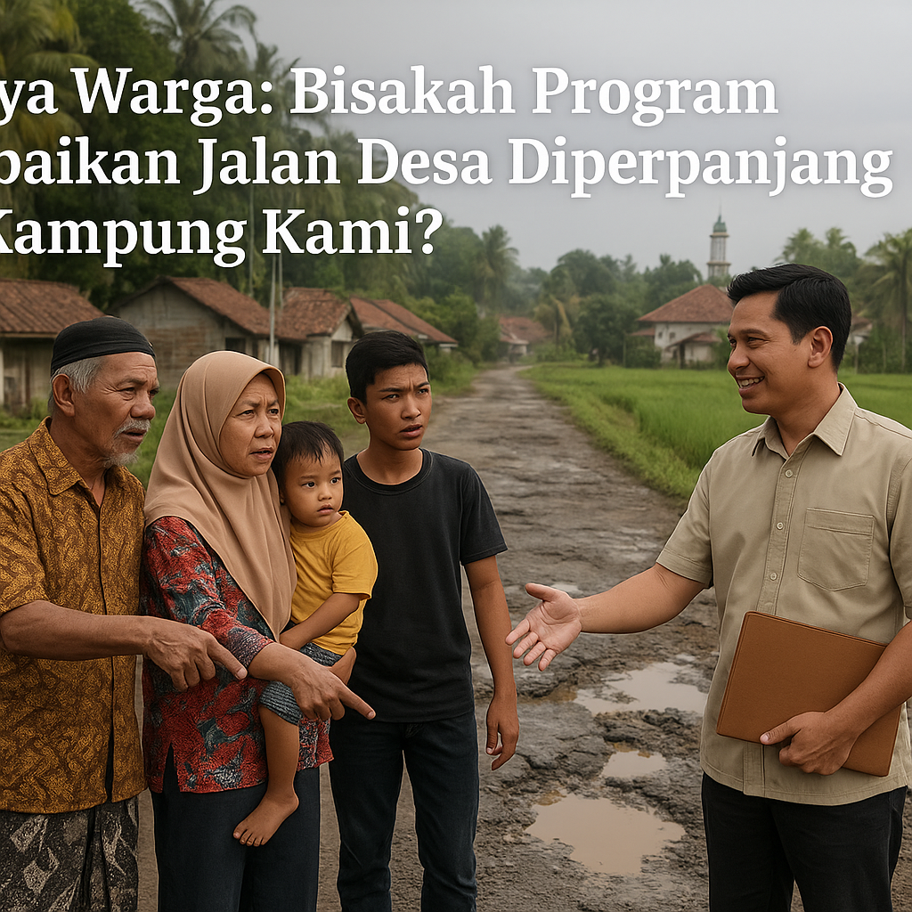 Tanya Warga: Bisakah Program Perbaikan Jalan Desa Diperpanjang ke Kampung Kami?