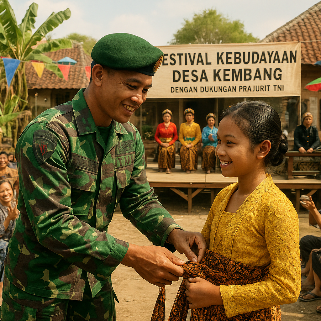 Kabar Desa Kita: Festival Kebudayaan dengan Dukungan Prajurit TNI
