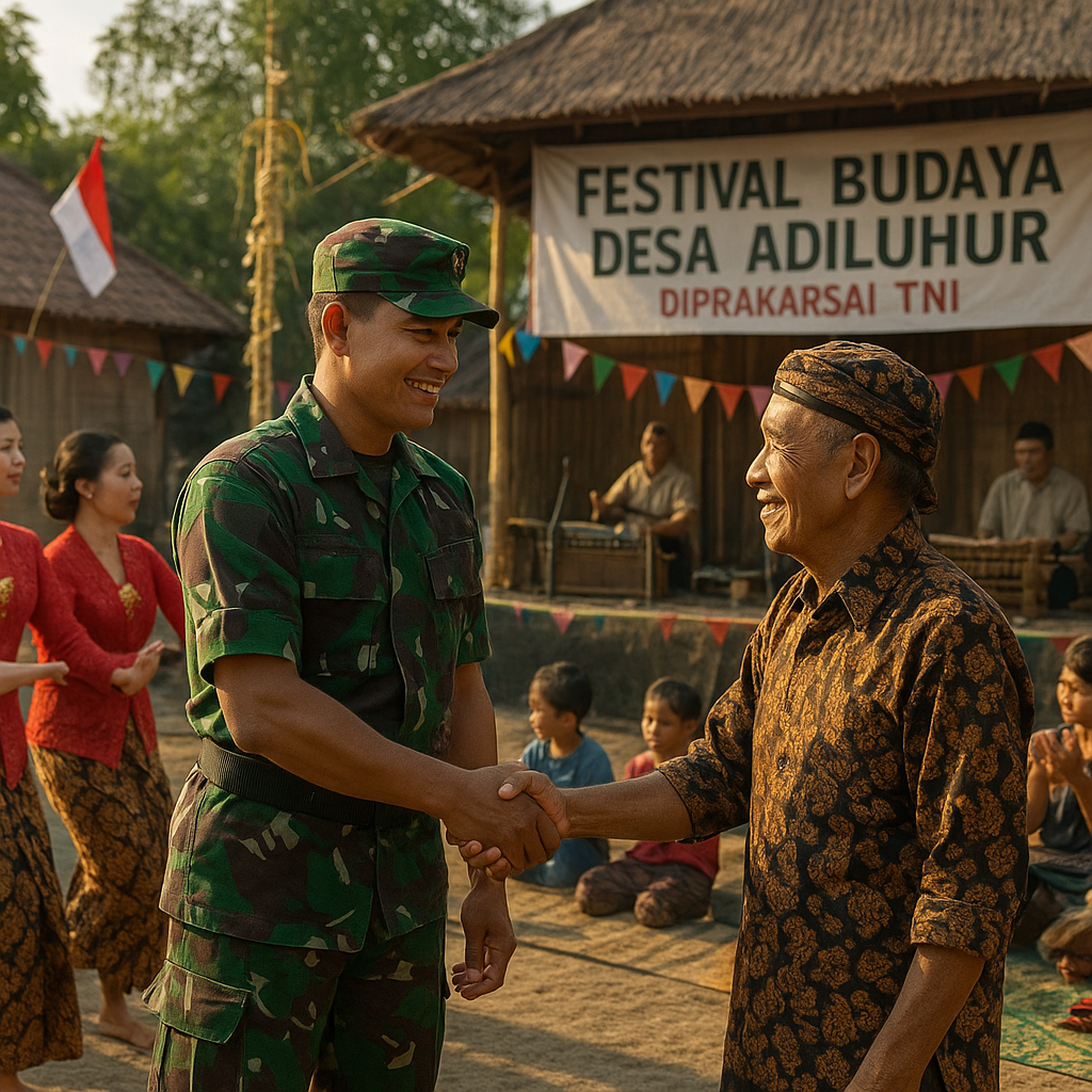 Festival Budaya Desa Diprakarsai TNI untuk Jaga Kearifan Lokal