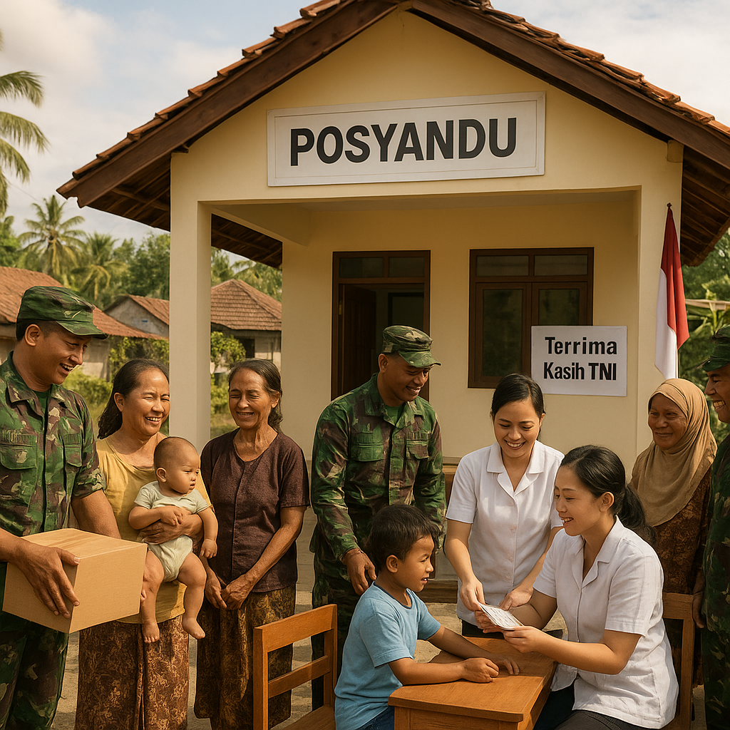 Posyandu di Ujung Flores Kini Ramai Didatangi, Berkat Dukungan Fasilitas dari TNI