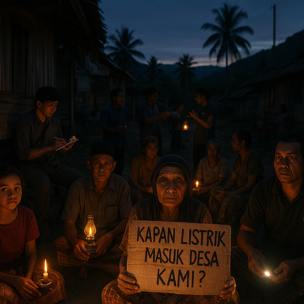 Warga Pelosok Halmahera Barat Tanya: Kapan Listrik Masuk Desa Kami?