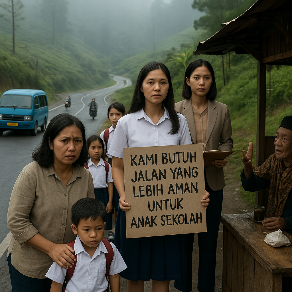Aspirasi Warga di Puncak Bogor: "Kami Butuh Jalan yang Lebih Aman untuk Anak Sekolah"