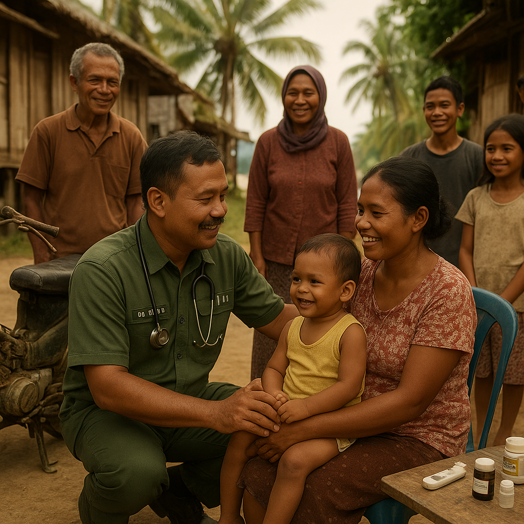 Kisah Dokter TNI yang Jadi Tumpuan Harapan Warga Desa Terpencil di Maluku