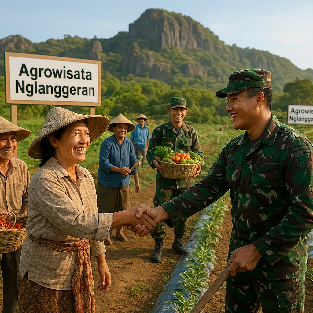 Senyum Petani Nglanggeran: TNI Bantu Kembangkan Agro Wisata