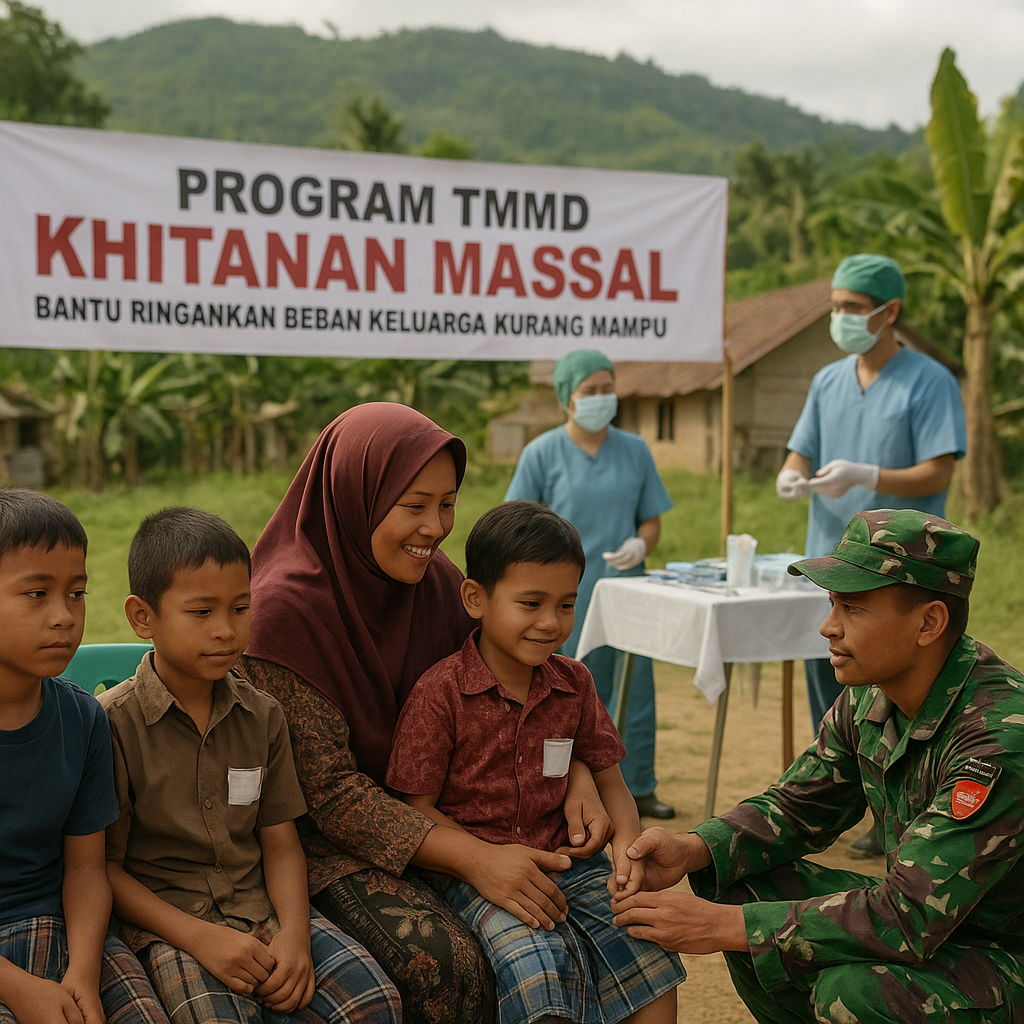 Program TMMD di Flores Kembali Gelar Khitanan Massal, Bantu Ringankan Beban Keluarga Kurang Mampu