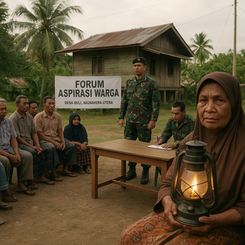 Warga Desa Terpencil di Halmahera Utara Tanya: Kapan Listrik PLN Bisa Masuk ke Kampung Kami?