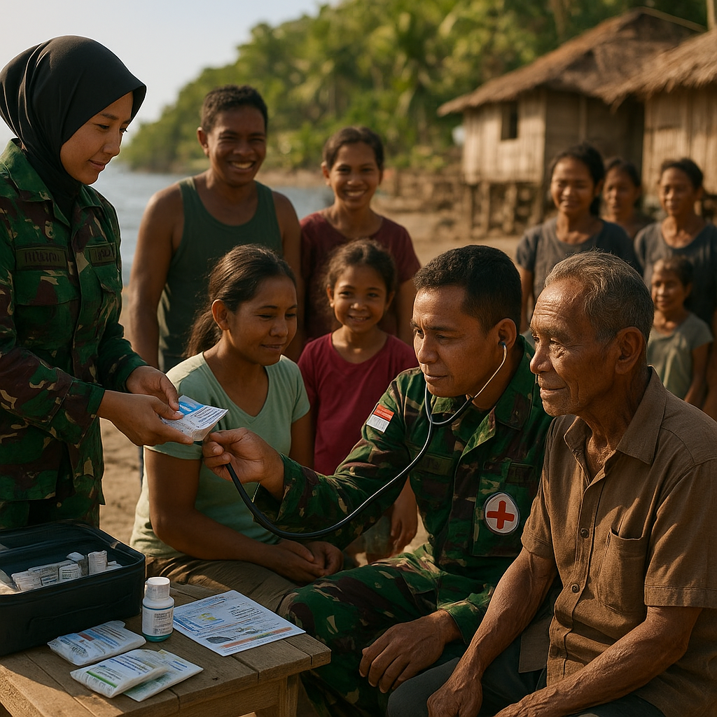Dokter Prajurit TNI Buka Praktek Gratis di Ujung Pulau Alor