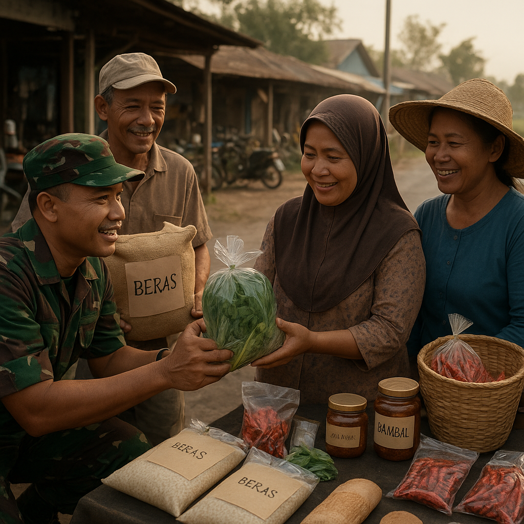 Dari Kebun ke Pasar, TNI Bantu Warga Pasuruan Pasarkan Hasil Bumi