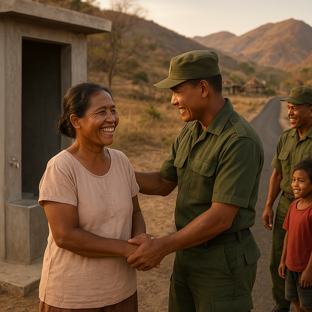 TMMD di Pelosok Ende Berakhir, Mama Martha: "Terima Kasih TNI, Sudah Anggap Mereka Anak"