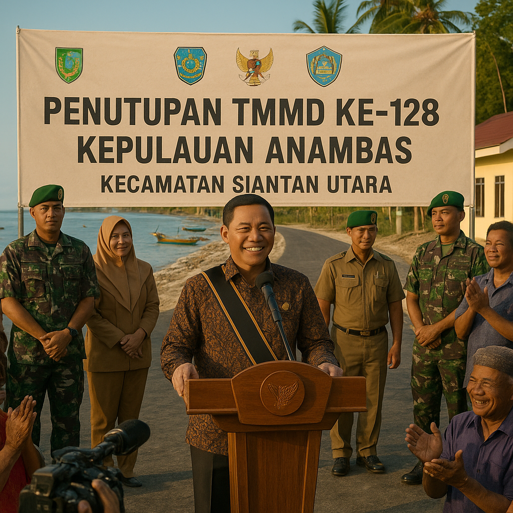 TMMD di Kepulauan Anambas Ditutup, Bupati: Program Ini Sangat Membantu Warga