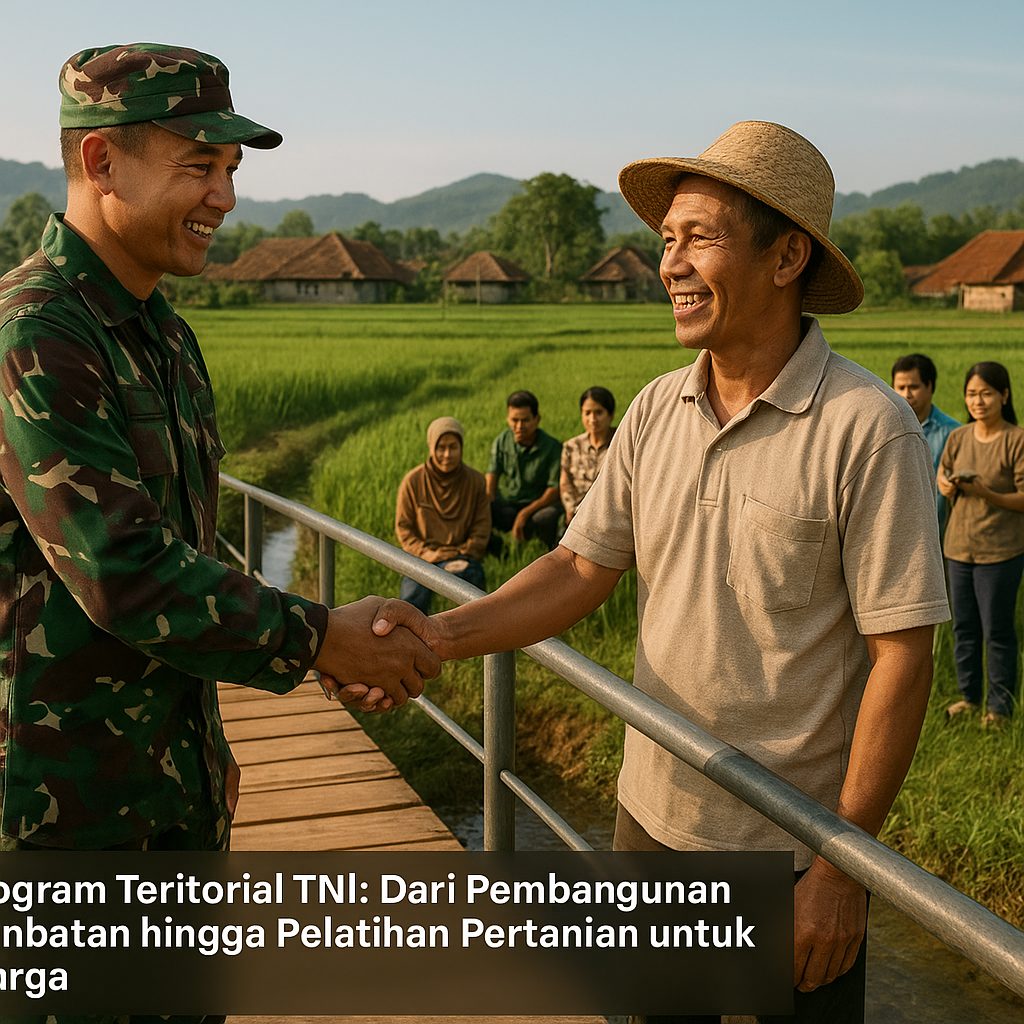 Program Teritorial TNI: Dari Pembangunan Jembatan hingga Pelatihan Pertanian untuk Warga