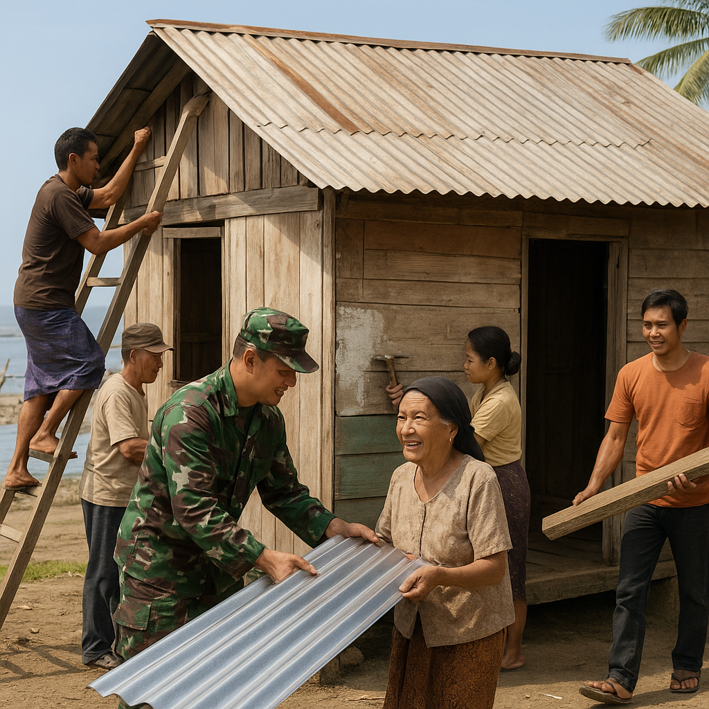 Program Bedah Rumah untuk Warga Lansia di Desa Pesisir