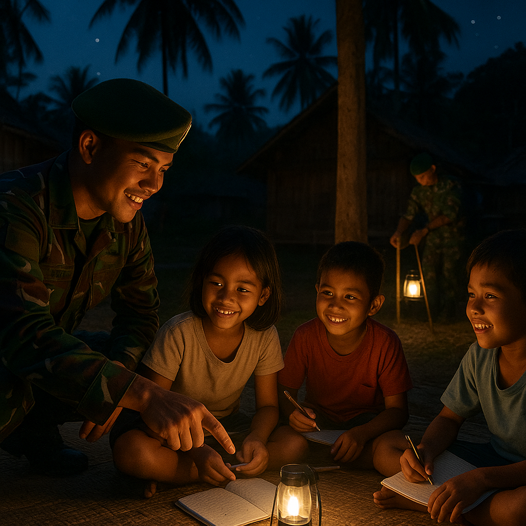 Praka Andi dan Kelas Malam untuk Anak-Anak Dusun Terpencil di Halmahera