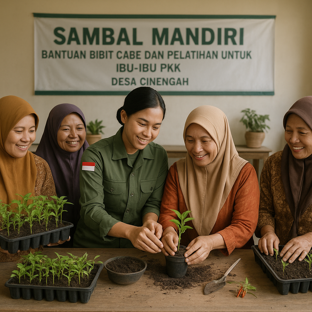 Bantuan Bibit Cabe dan Pelatihan untuk Ibu-ibu PKK di Desa Penghasil Sambal