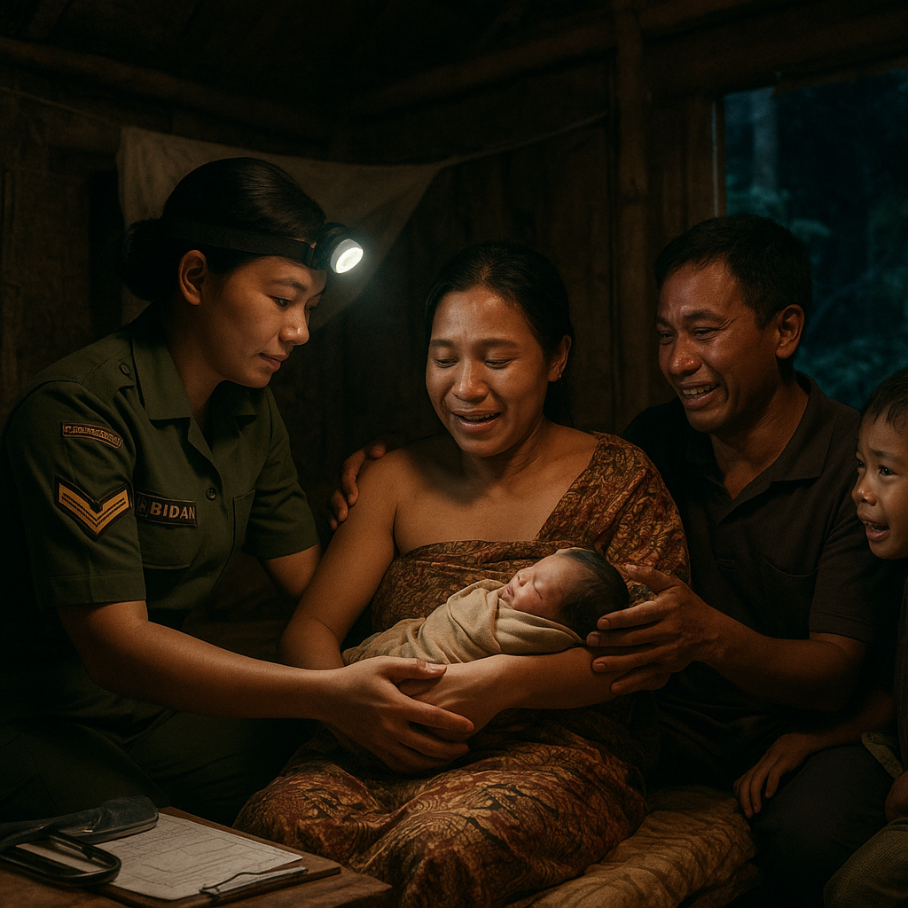 Kisah Bidan Kostrad: Prajurit Wanita TNI Bantu Persalinan Ibu Hamil di Tengah Hutan Kalimantan