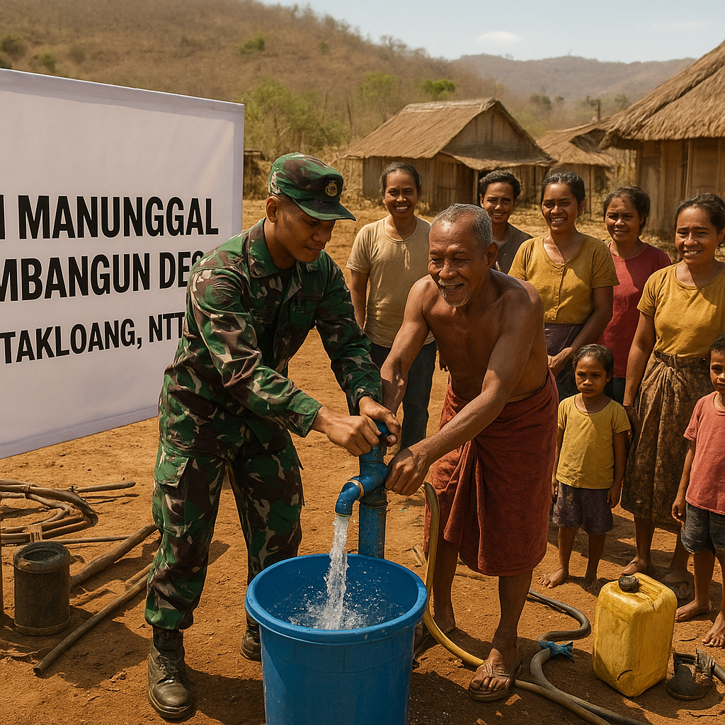 Program 'TNI Manunggal Membangun Desa' di NTT Kini Fokus pada Pembangunan Sumur Bor