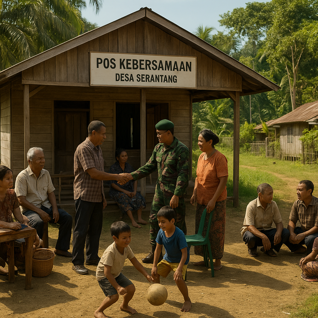Kilas Pelosok: Desa di Perbatasan Malaysia-Indonesia Mulai Bangun Pos Kebersamaan