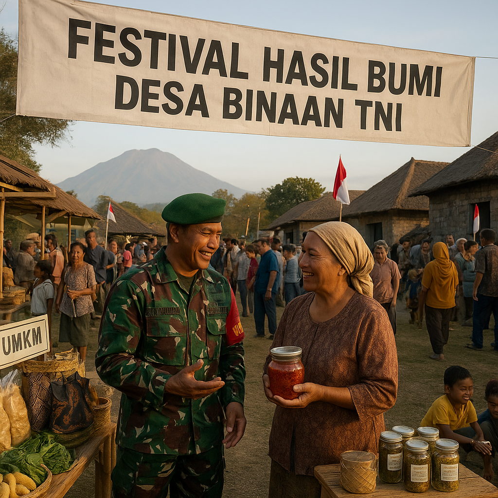 Festival Hasil Bumi Desa Binaan TNI di Lombok Sukses Gaungkan Produk Lokal