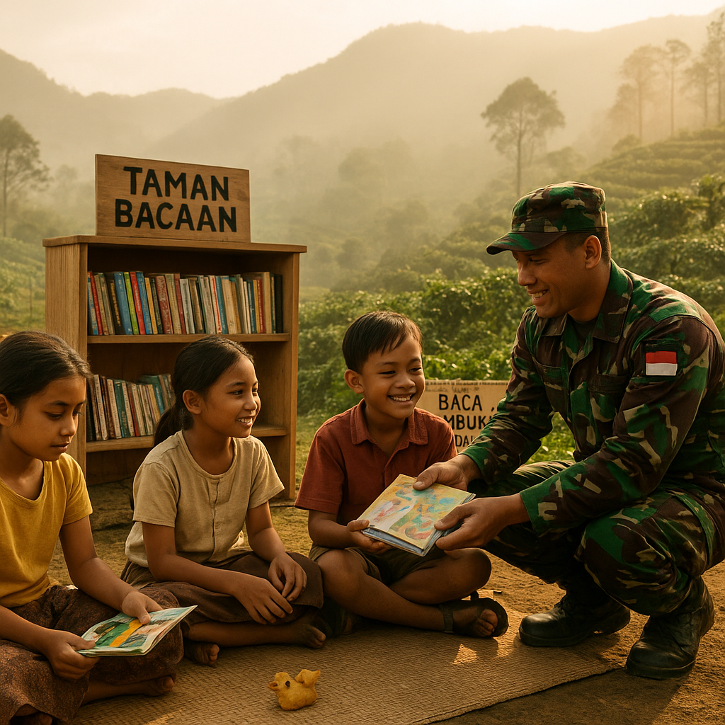 Taman Bacaan di Lereng Gunung, Hadiah untuk Anak-Anak Petani
