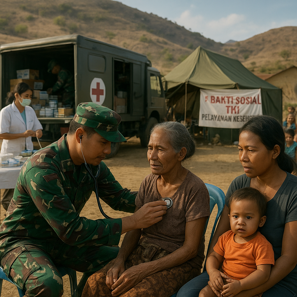 Bakti Sosial TNI: Dokter Keliling Sampai ke Pelosok NTT