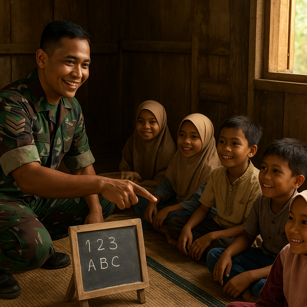 Cerita Prajurit TNI yang Jadi Guru Dadakan di Pedalaman Aceh