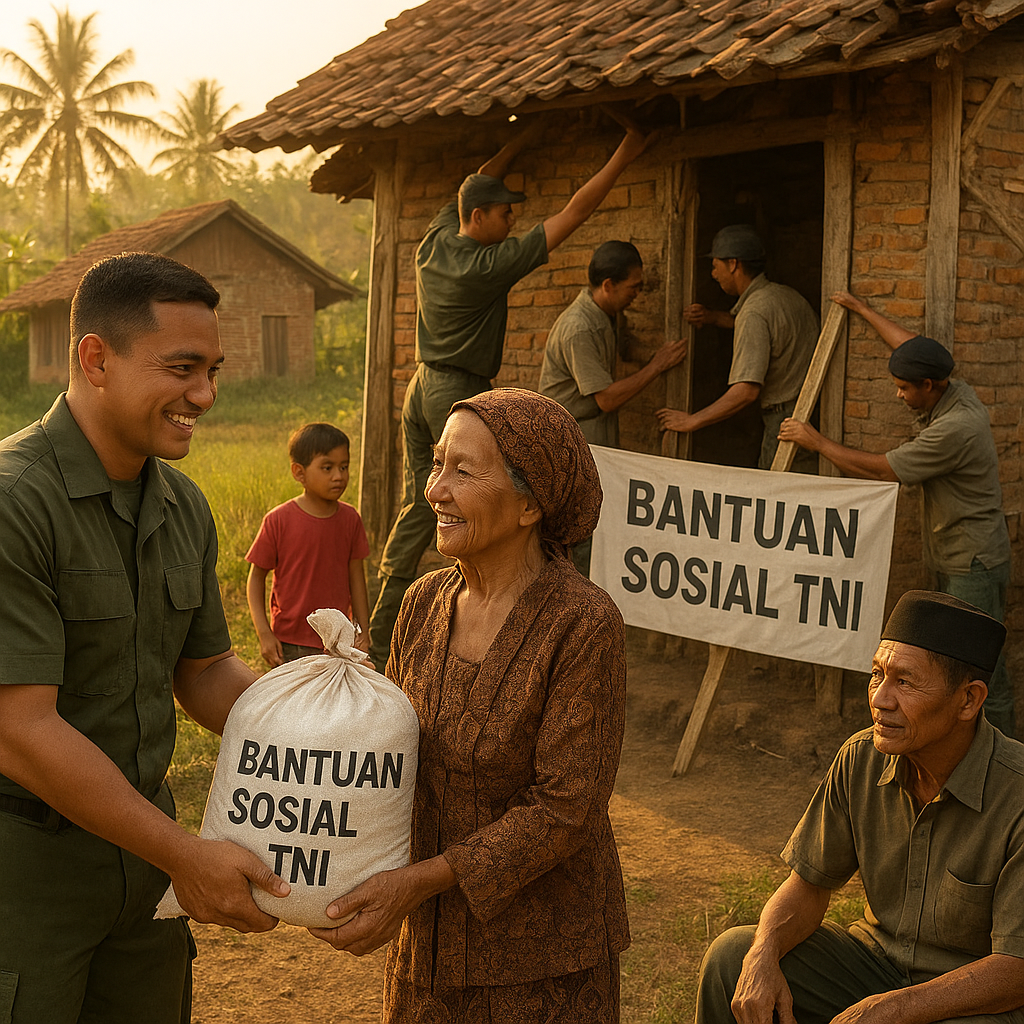Bantuan Sosial TNI untuk Warga Pelosok di Jawa Tengah: Dari Sembako hingga Perbaikan Rumah