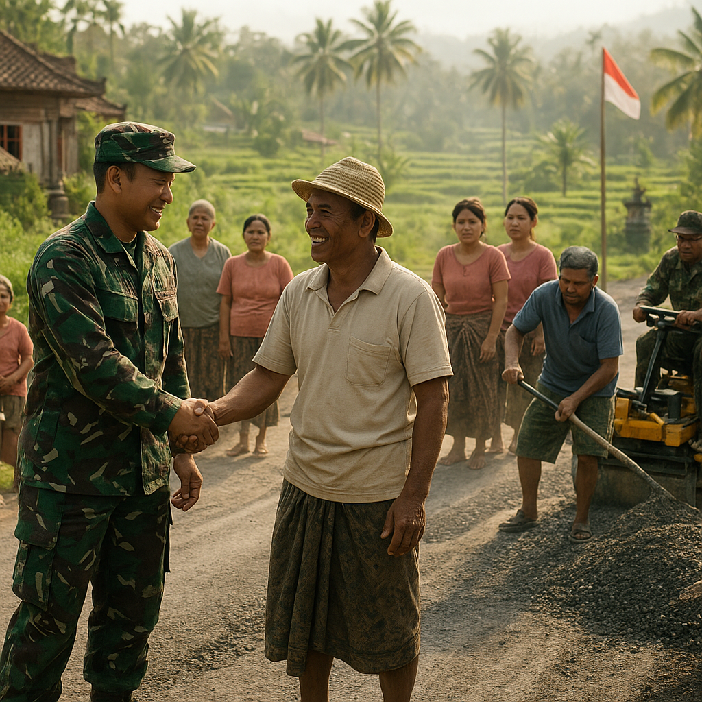 Kabar Desa Kita: Desa di Bali yang Dibantu TNI dalam Pembangunan Jalan
