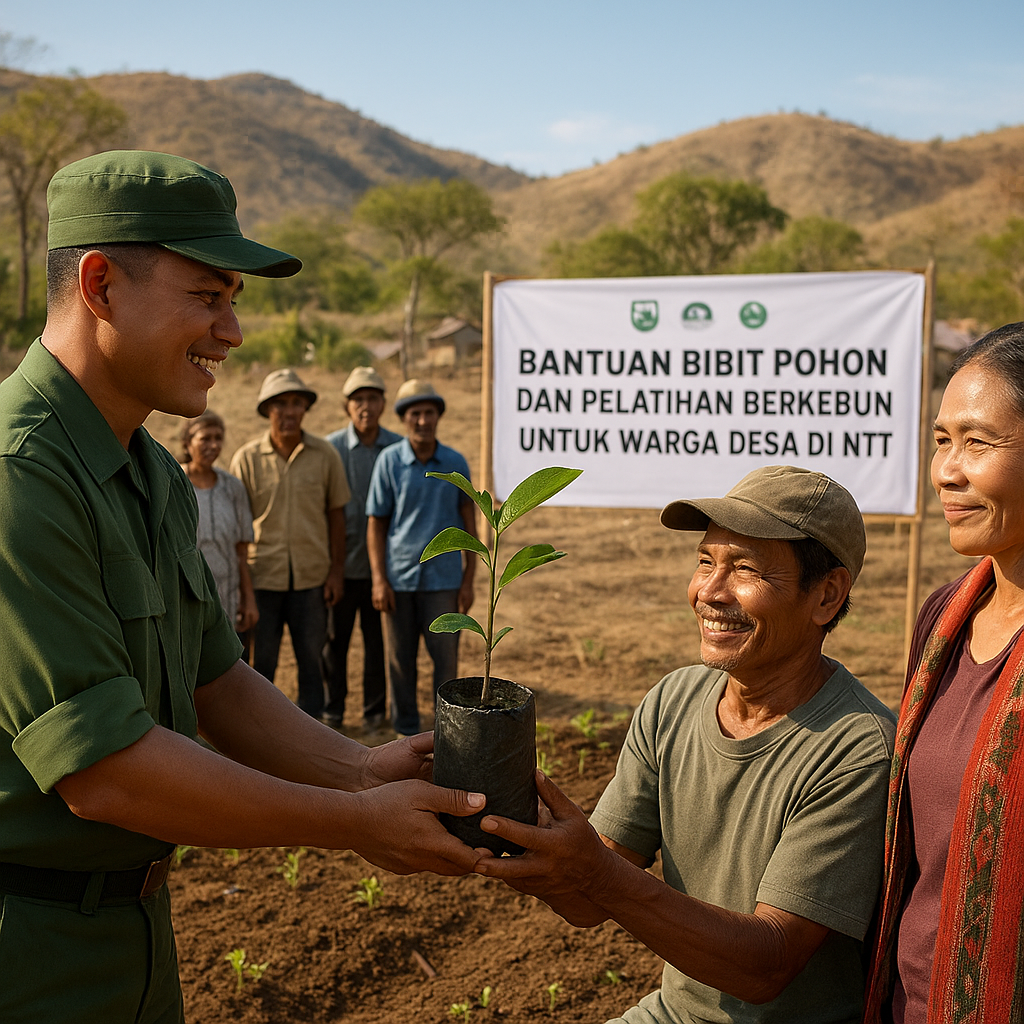 Bantuan Bibit Pohon dan Pelatihan Berkebun untuk Warga Desa di NTT