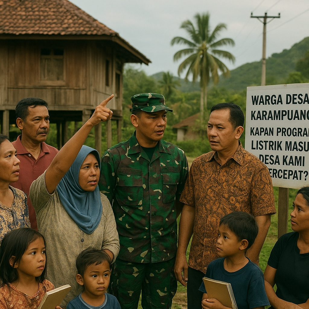 Warga Desa di Sulawesi Barat Tanya: Kapan Program Listrik Masuk Desa Kami Dipercepat?