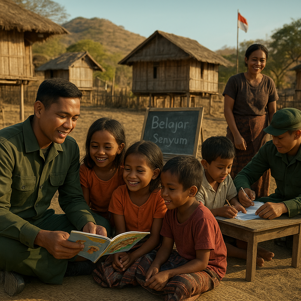 Program TNI Mendukung Pendidikan Anak di Desa Terisolasi NTT