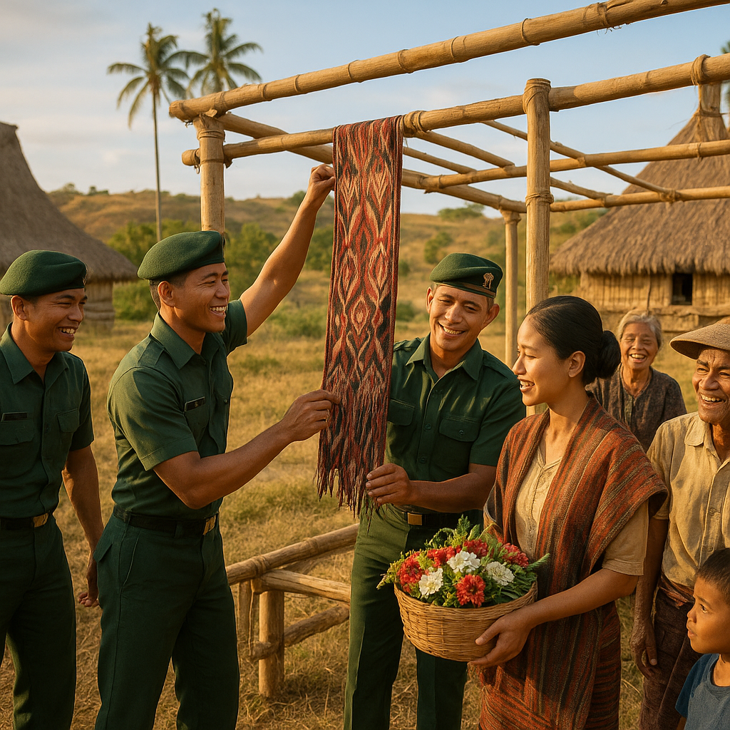 Kisah Hangat: Prajurit TNI Bantu Persiapkan Pernikahan Anak Petani di Sumba
