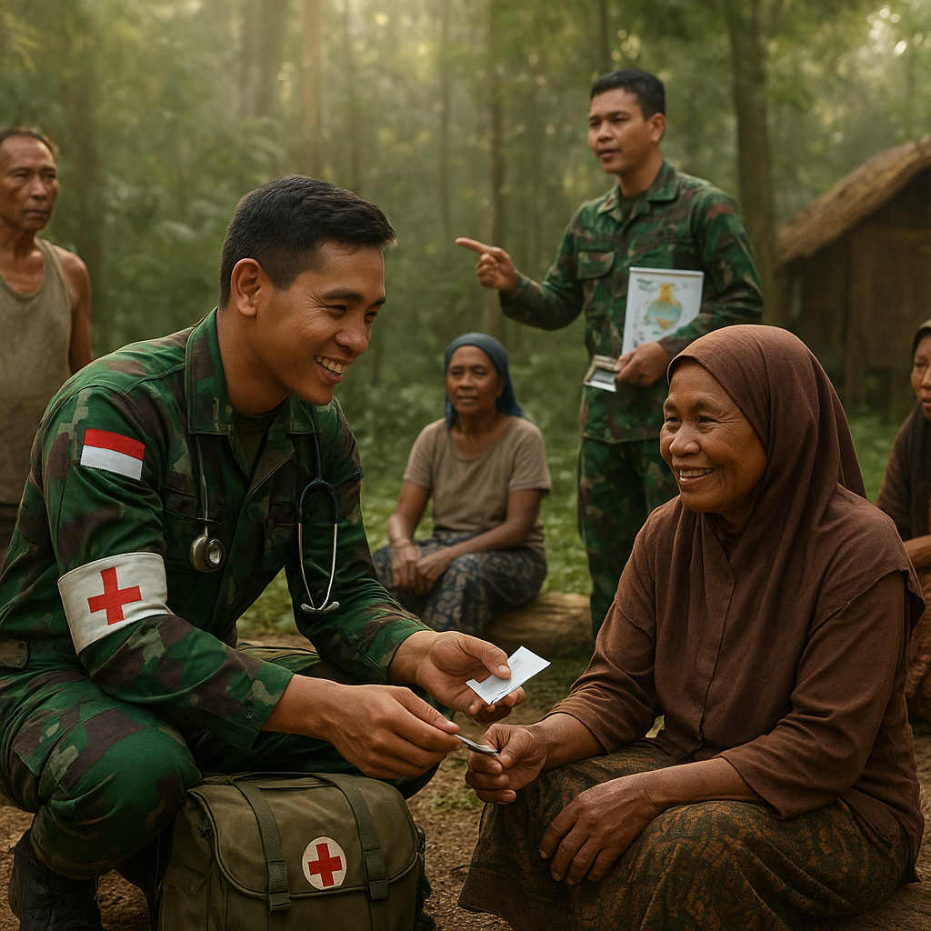Dokter TNI Keliling Obati Warga Suku Anak Dalam di Hutan Jambi, Bawa Obat dan Senyuman