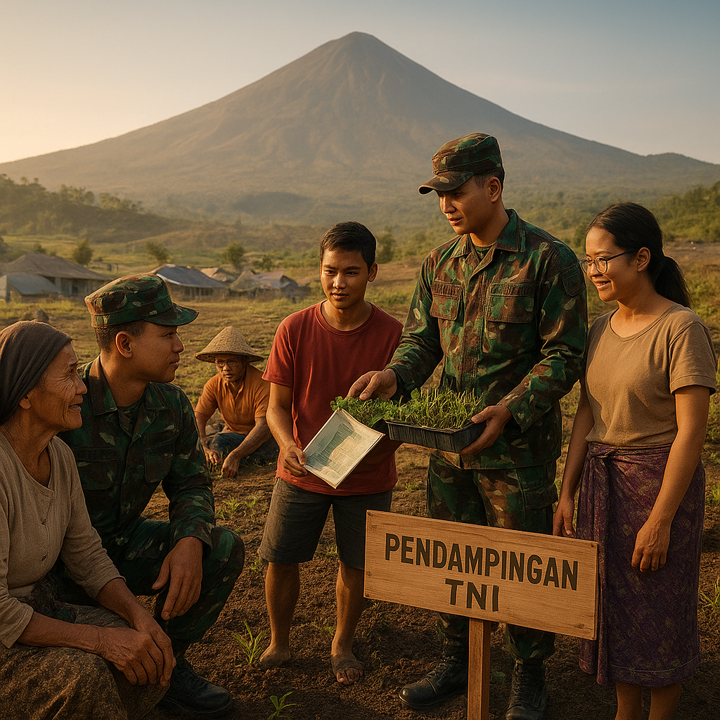 Dari Pengungsi ke Petani Andalan: Program TNI Bantu Warga Korban Erupsi Gunung Semeru Kembali Bangkit