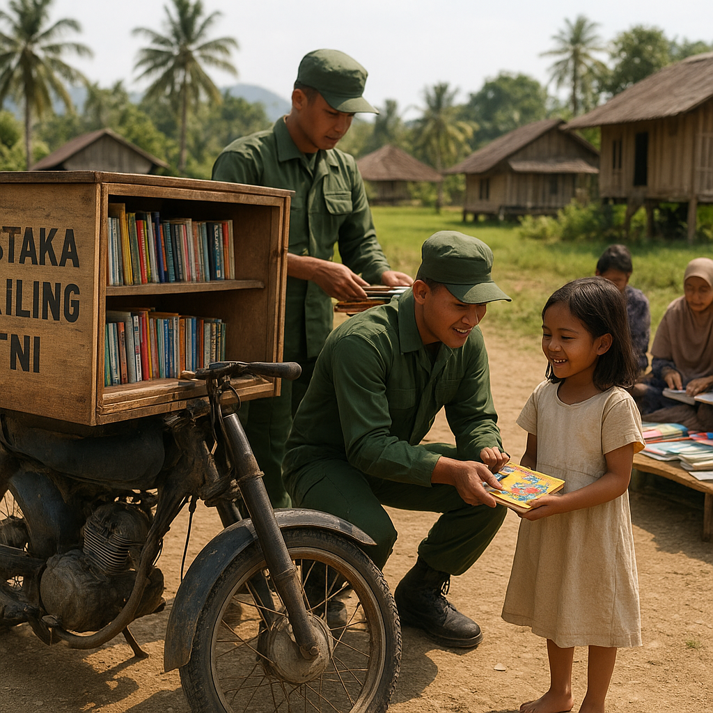 Cerita di Balik Pustaka Keliling TNI: Membawa Buku ke Pelosok Aceh yang Minim Akses Bacaan